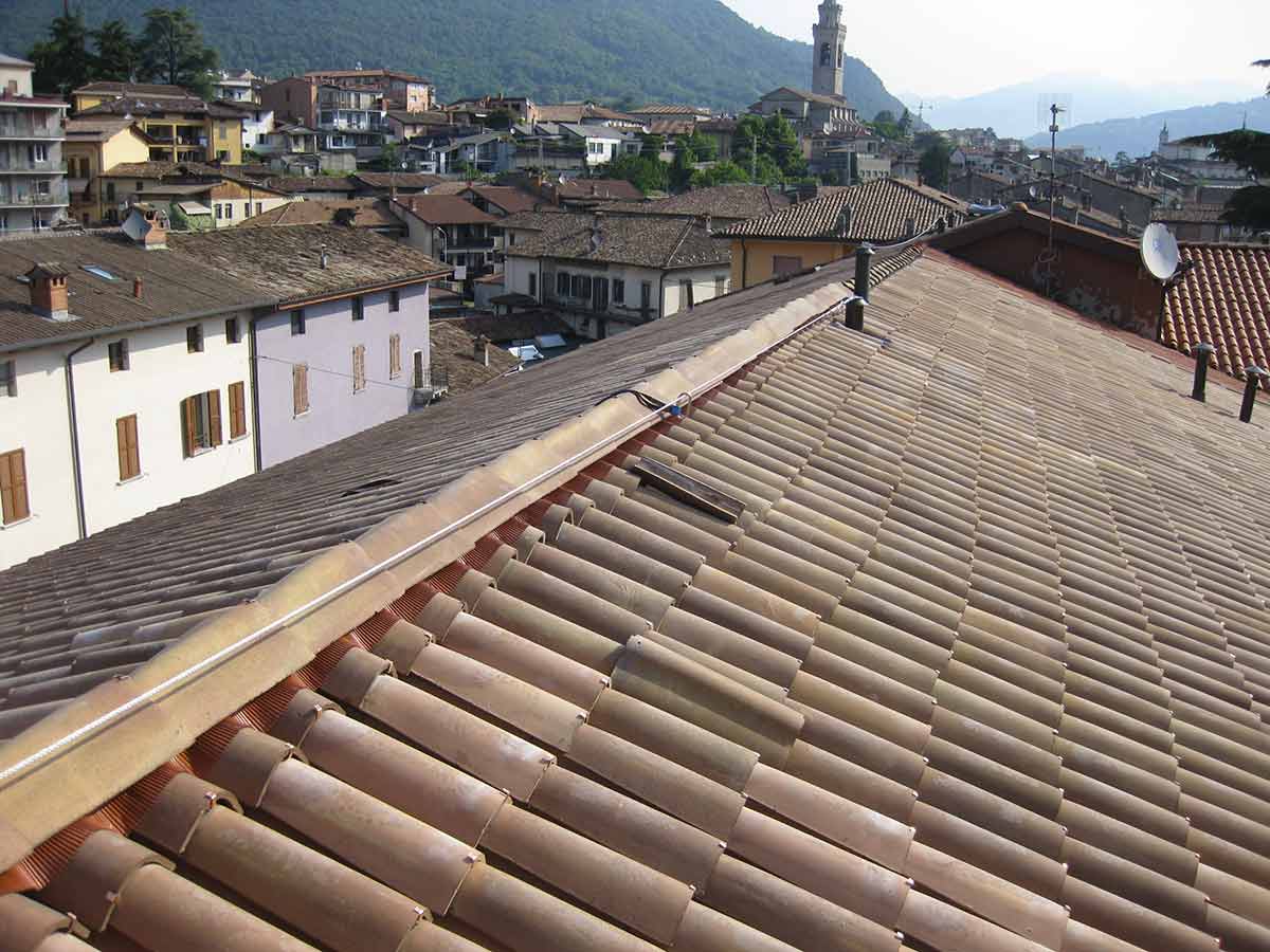 Ricorritura manto di copertura in coppi